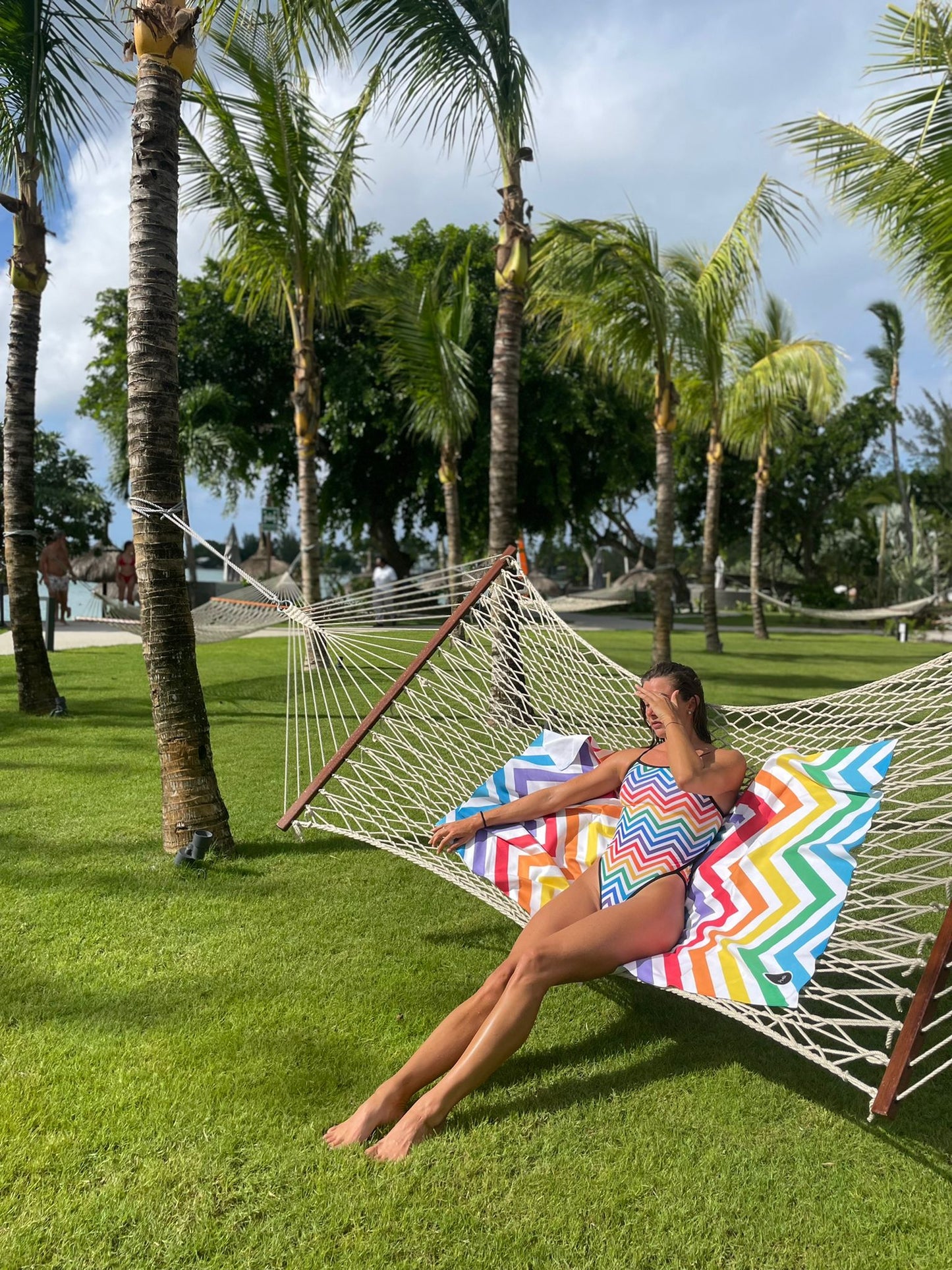 Maillot de bain femme 1 pièce - PMR Classic - imprimé Zigzag