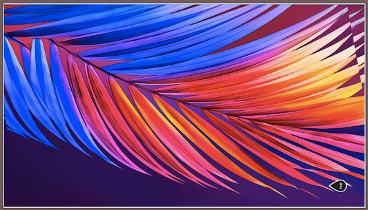 Textile de natation - Serviette microfibre PMR imprimée Palm Leaves Green 90 x 160 cm