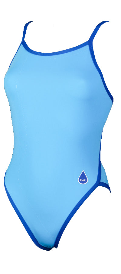Maillot de bain femme 1 pièce natation - PMR Classic Bleu Azur / Marine - Nouveau Coloris