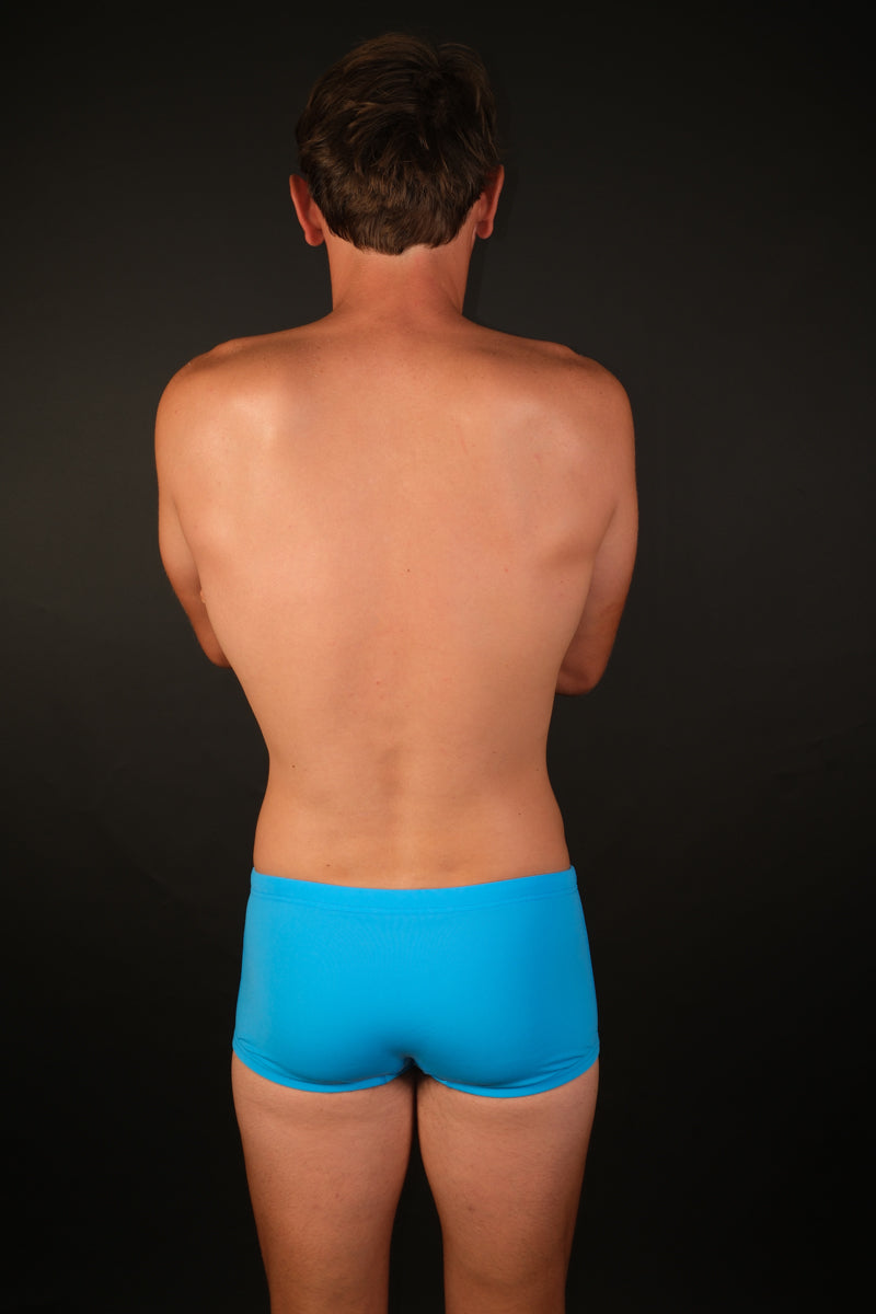 Maillot de bain homme natation - PMR Shorty 17 cm Bleu Azur - Nouveau Coloris