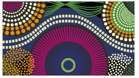 Textile de natation - Serviette microfibre PMR imprimée Tribal 90 x 160 cm