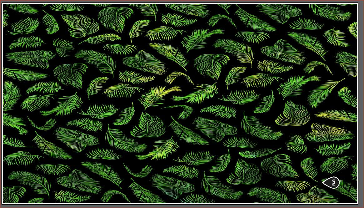 Textile de natation - Serviette microfibre PMR imprimée Palm Leaves Green 90 x 160 cm