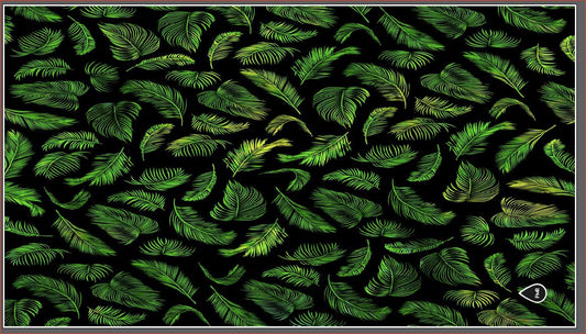 Textile de natation - Serviette microfibre PMR imprimée Palm Leaves Green 90 x 160 cm